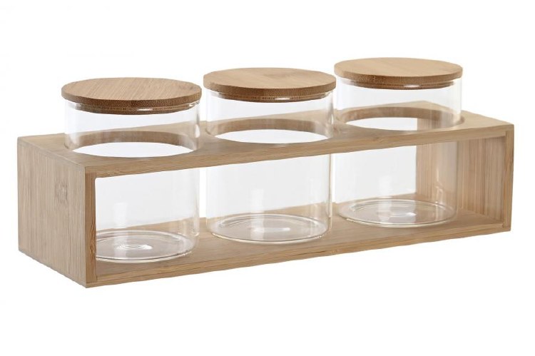 BAMBOO CANISTER S/3