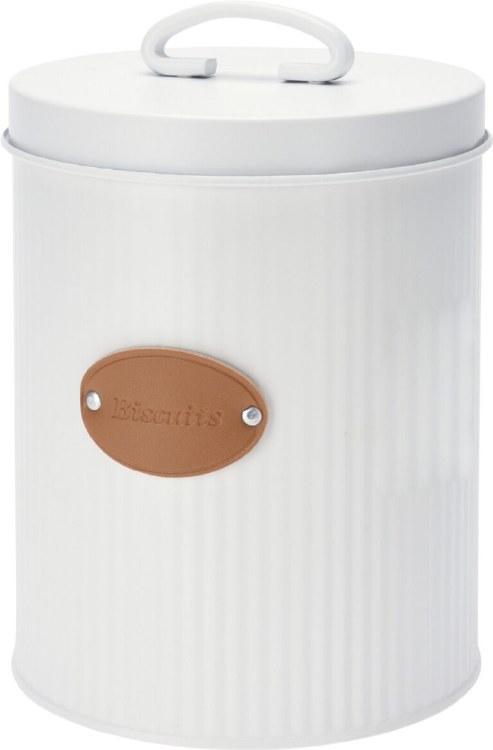 BISCUIT CANISTER-WHITE