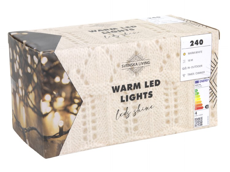 LED 240 WARM LIGHTS W/TIMER