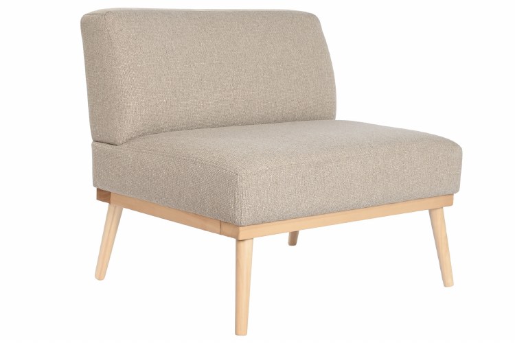 BEIGE ARMLESS CHAIR