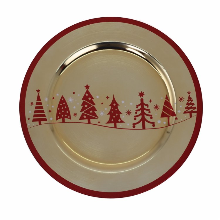 TREES CHARGER-GLD/RED