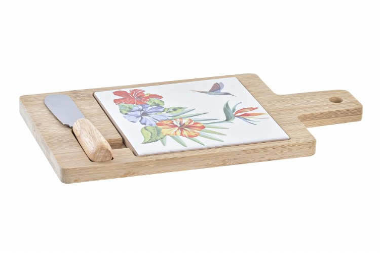 TROPICAL CHEESE BOARD SET-3 PIECE