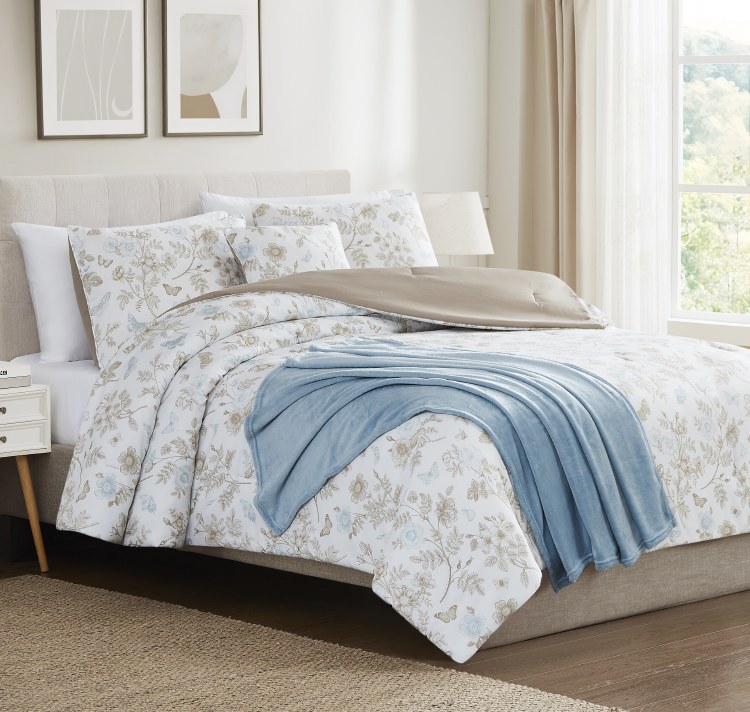 NAOMI COMFORTER SET W/THROW KING