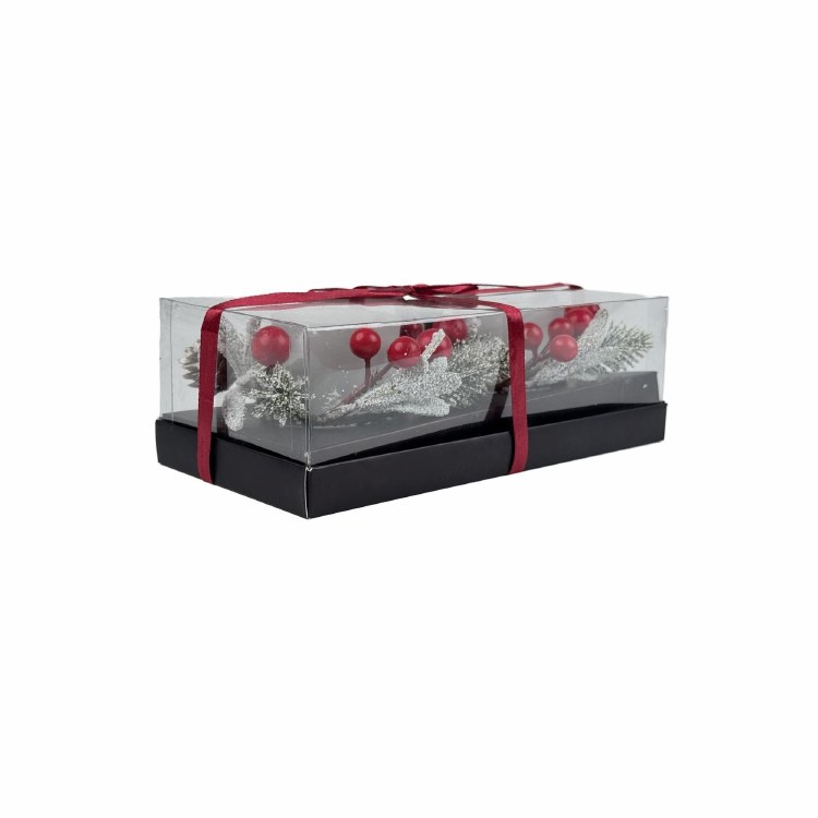 GLASS CANDLE HOLDER S/2