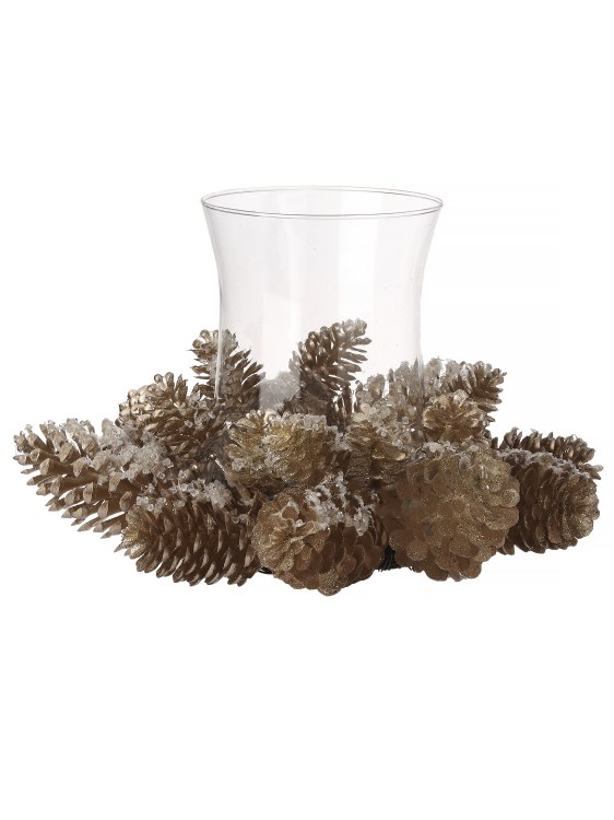 PINECONE CANDLE HOLDER