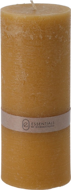 OCHRE PILLAR CANDLE-LARGE