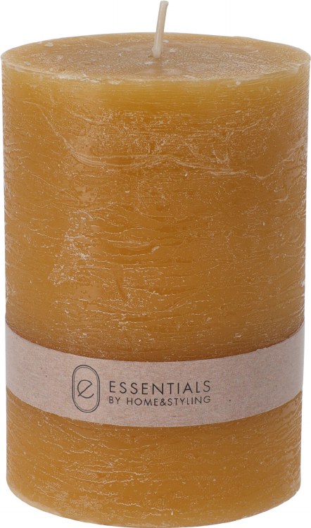 OCHRE PILLAR CANDLE-SMALL