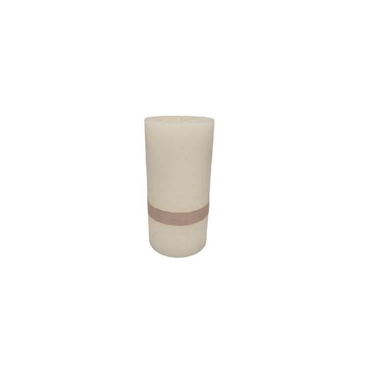 OFF WHITE PILLAR CANDLE-LARGE