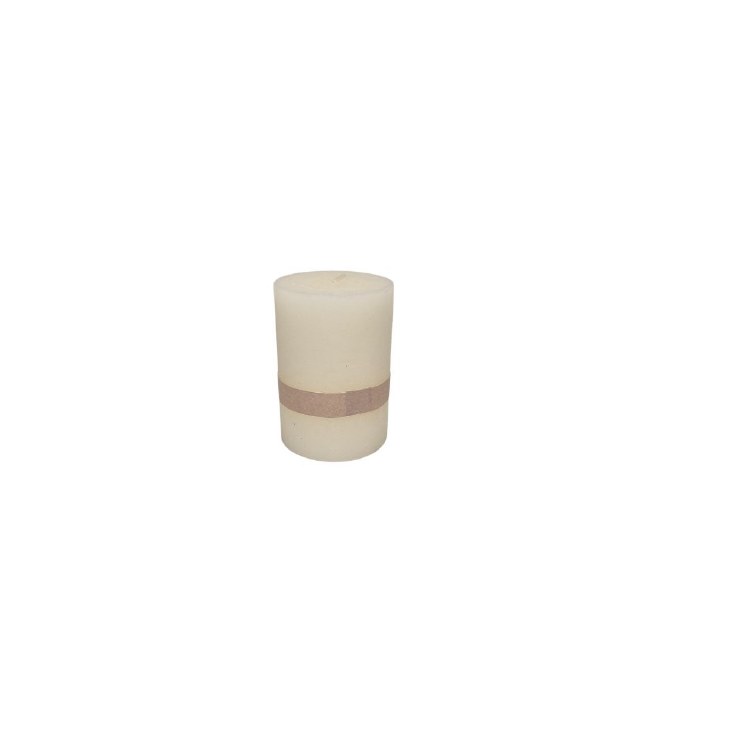 OFF WHITE PILLAR CANDLE- MEDIUM