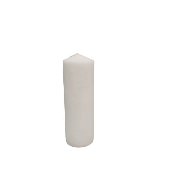 WHITE PILLAR CANDLE-LARGE