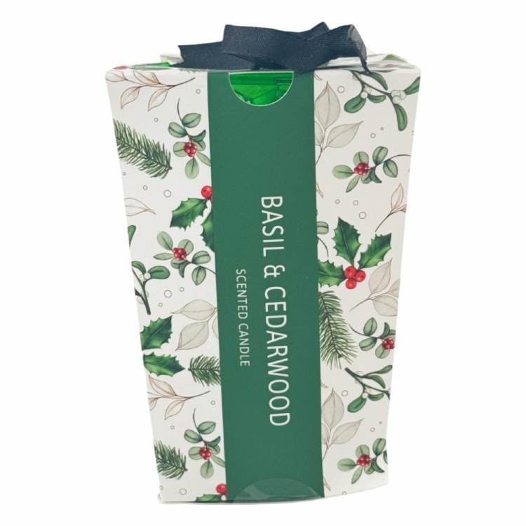 BASIL/CEDARWOOD SCENTED CNDL