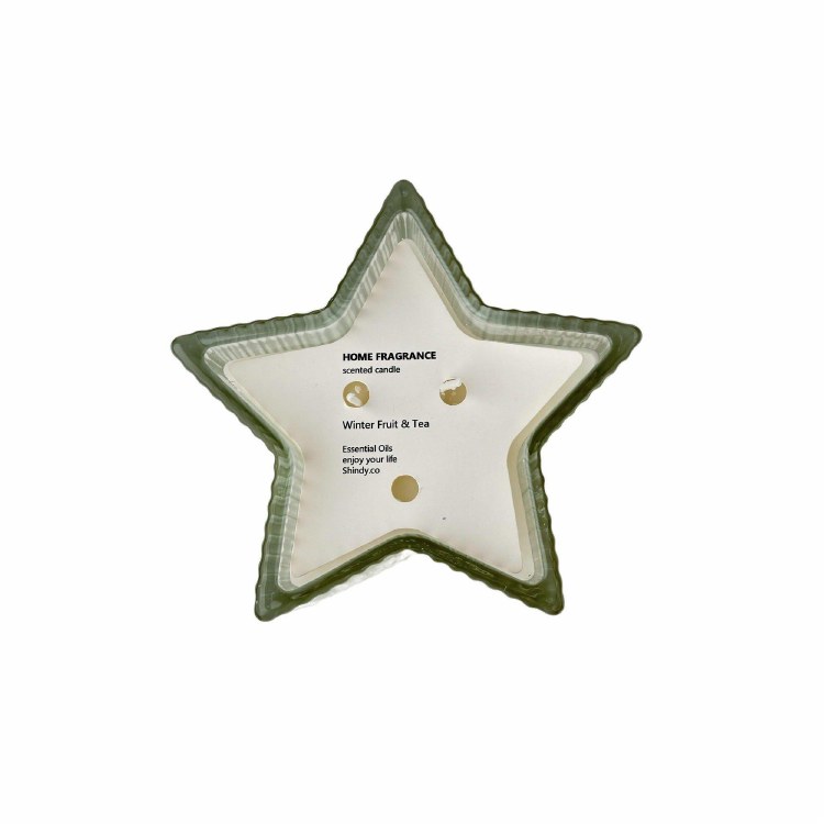 SCENTED STAR CANDLE-WHITE
