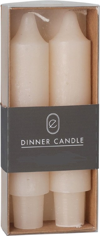 CANDLE TAPERED-OFF WHITE