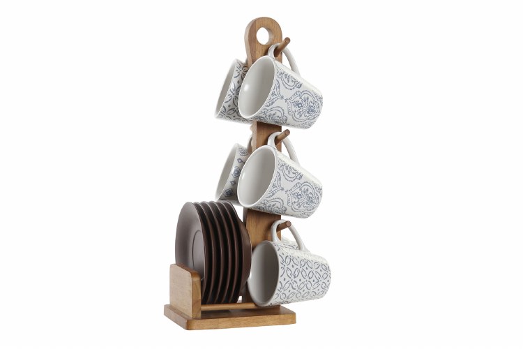 TILES COFFEE SET-GREY-SET/6