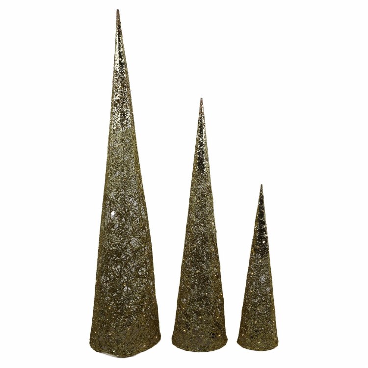 CONE TREE W/LIGHTS CHMP-LG