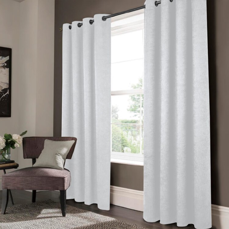 LYNX MATTE BLACKOUT CURTAIN-SILVER