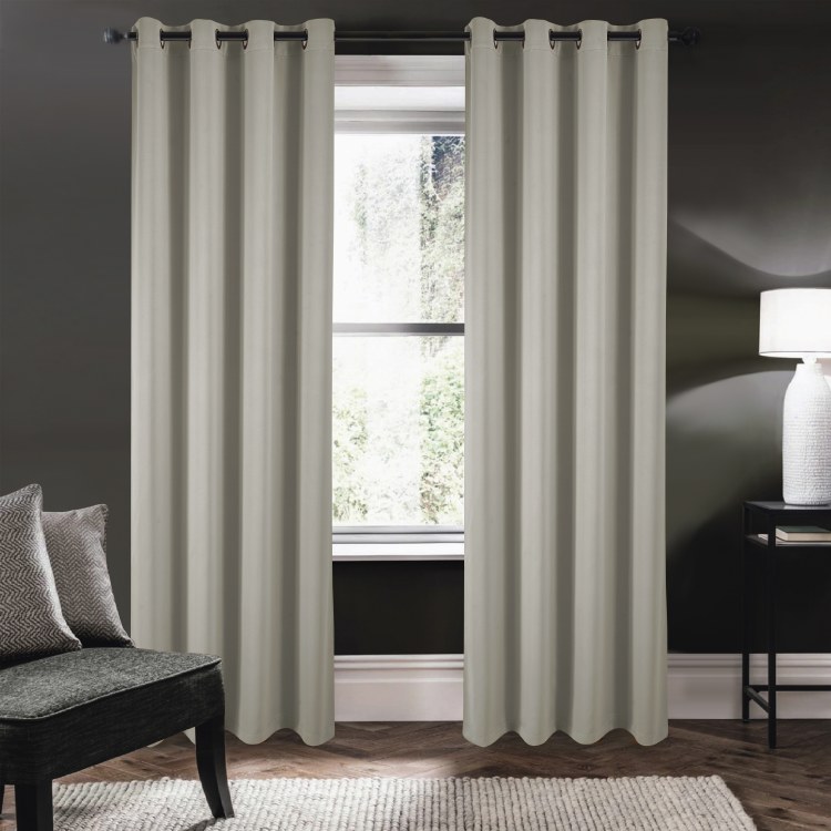 RILEY BLACKOUT CURTAIN-GREY
