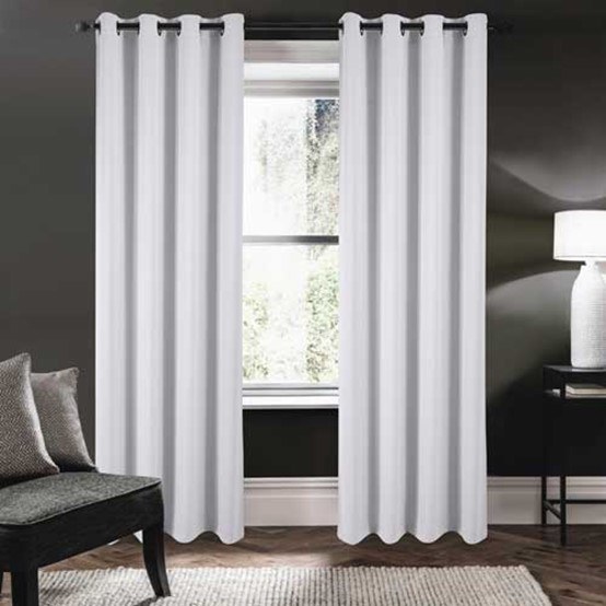 RILEY BLACKOUT CURTAIN - WHITE