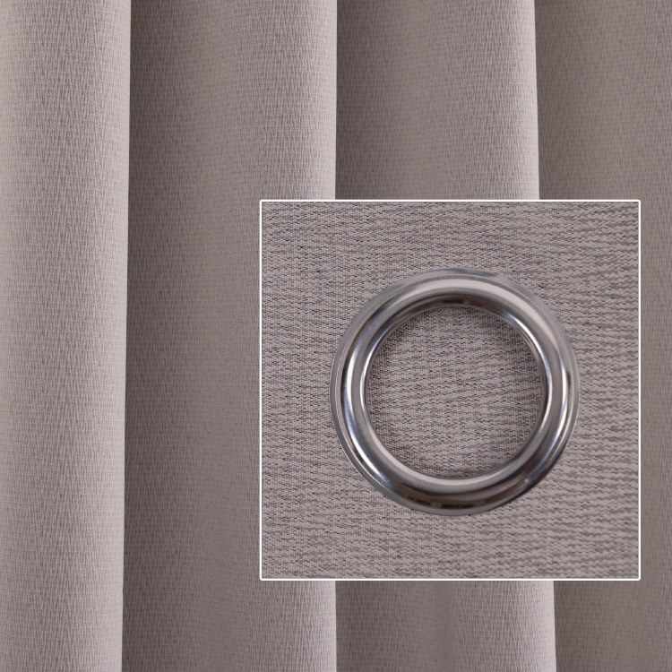 BLACKOUT CURTAIN- DK GRY S/2
