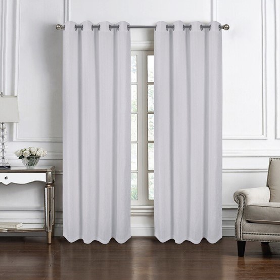 BRIDGEPORTWHITE CURTAIN - 90"