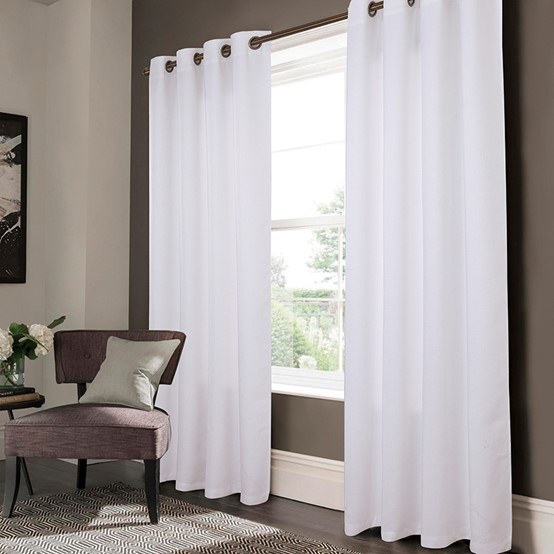 LYNX MATTE WHITE CURTAIN