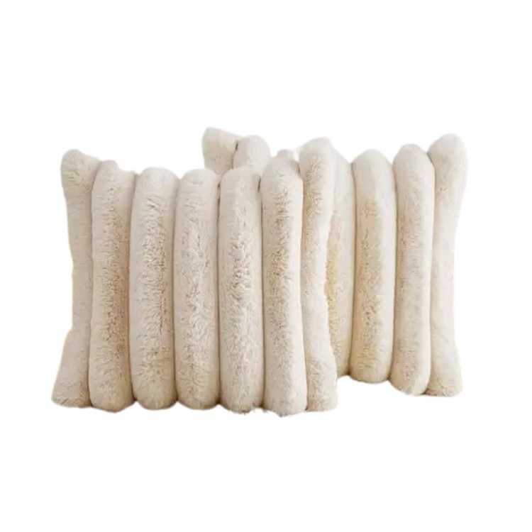 FAUX FUR BEIGE CUSHION
