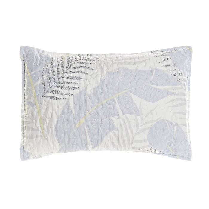 LEAVES LUMBAR CUSHION-BLUE