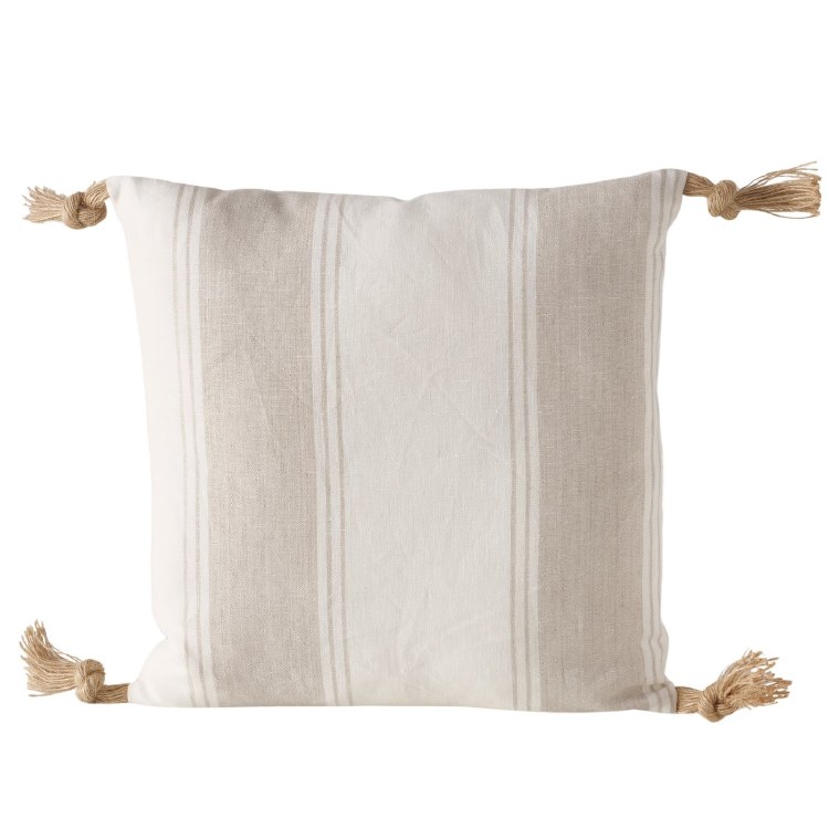 LINEL BEIGE STRIPED CUSHION