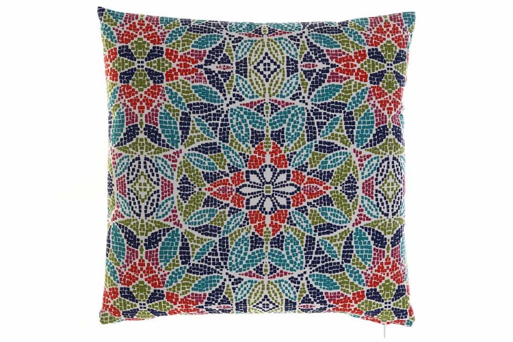 MOSAIC PATTERN CUSHION 17" x 17"