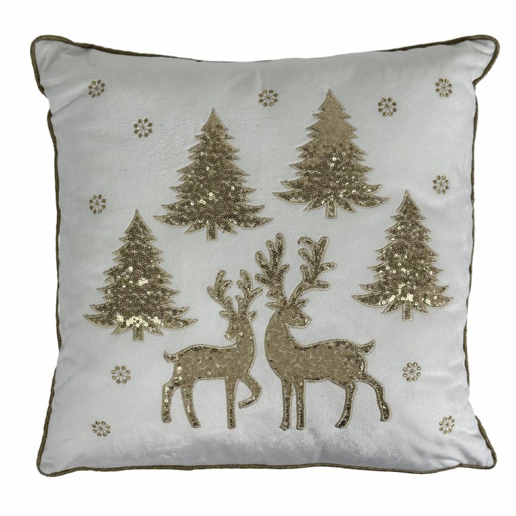 TREE REINDEER CUSHION
