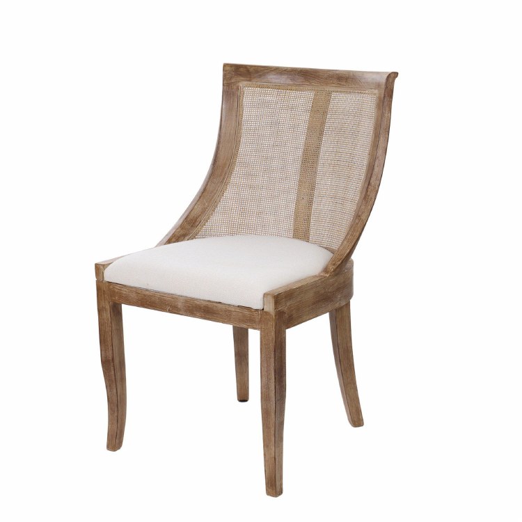 ODETTE D/CHAIR-WHT WSHD