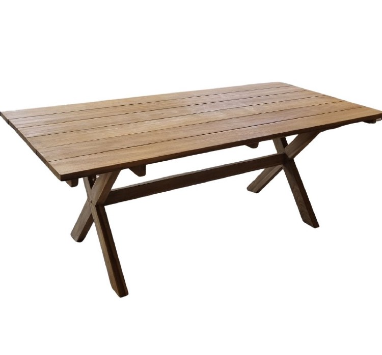 GECENA DINING TABLE WITH X BASE