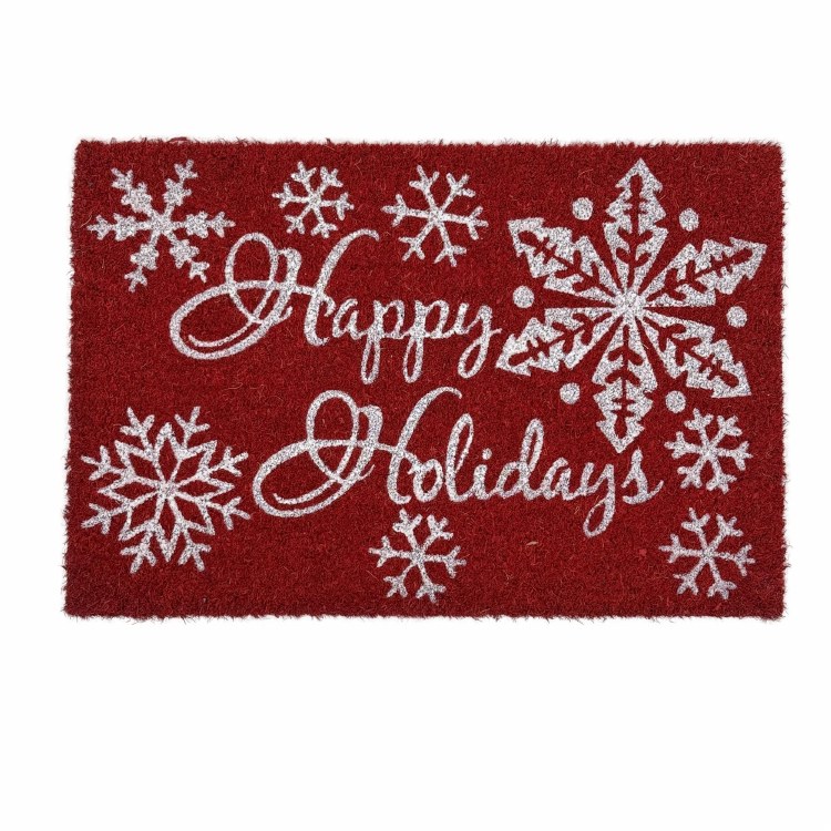 HAPPY HOLIDAYS DOORMAT