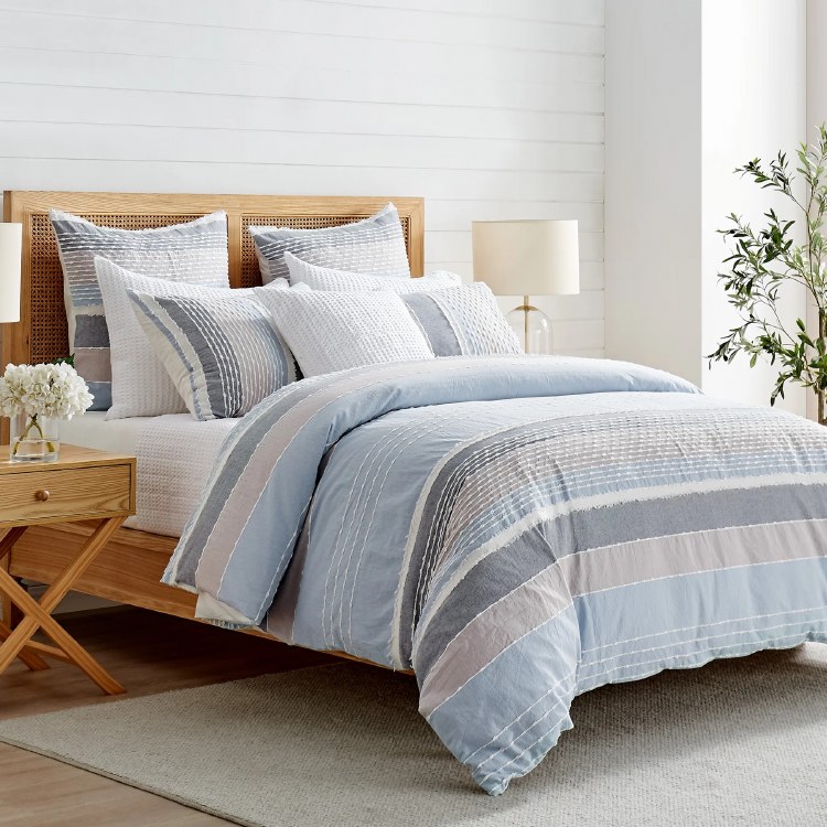 SANTANDER DUVET SET-KING-BLUE