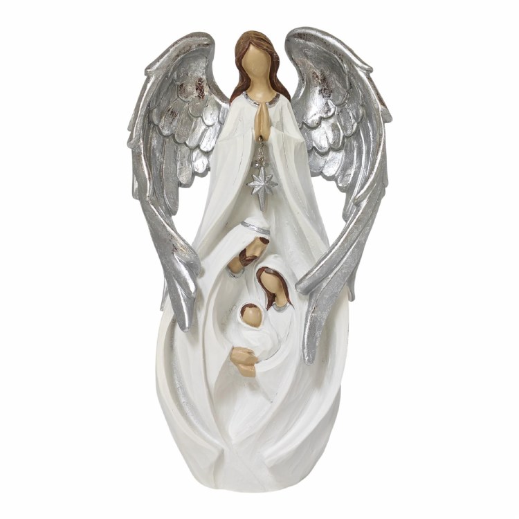 ANGEL FIG-WHT/SLV