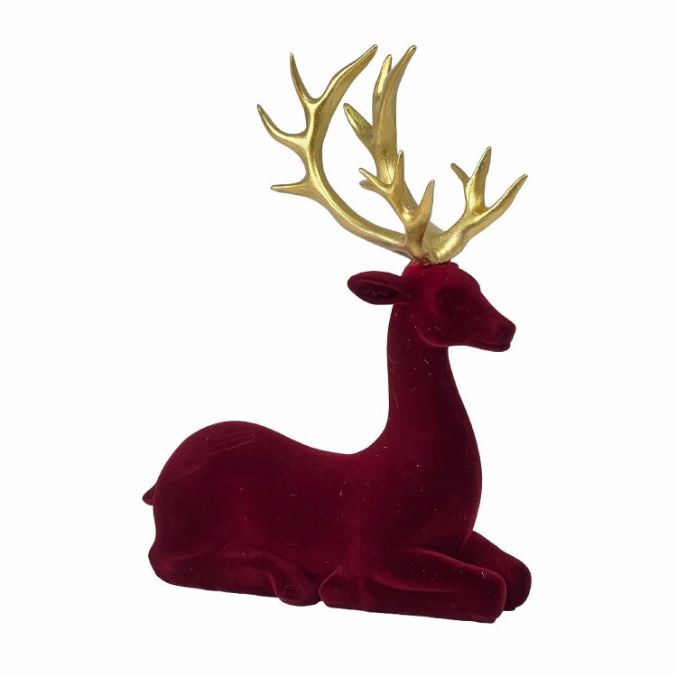 RED REINDEER SITTING FIG