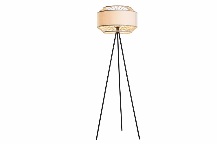 TRIPOD BAMBOO FLOOR LAMP-NATURAL