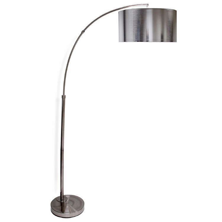 ARC BRUSHED STEEL FLOOR LAMP