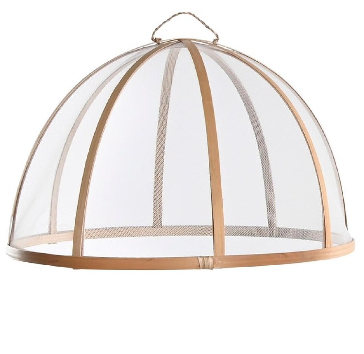 BAMBOO FOOD COVER NATURAL-LARGE