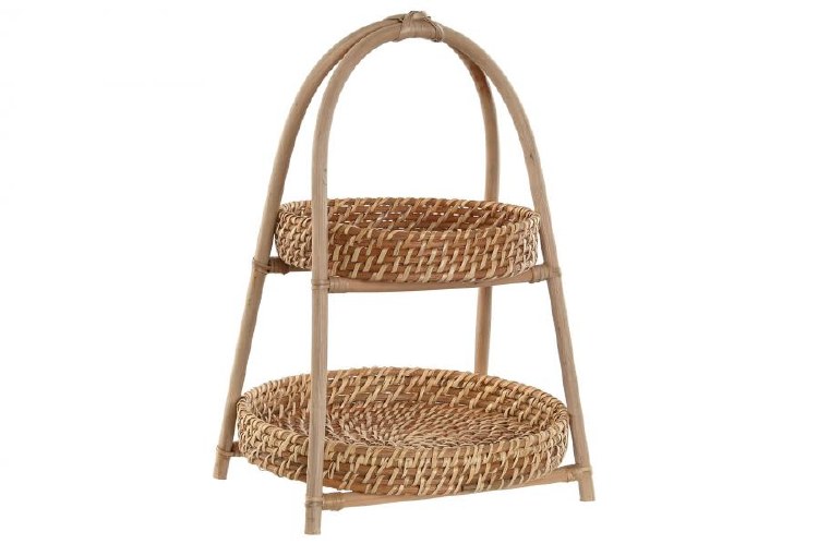 RATTAN FRUIT STAND- NATURAL