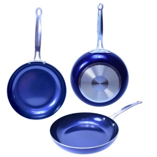 CERAMIC COATED FRY PAN-BLUE SAPPHIRE- SMALL