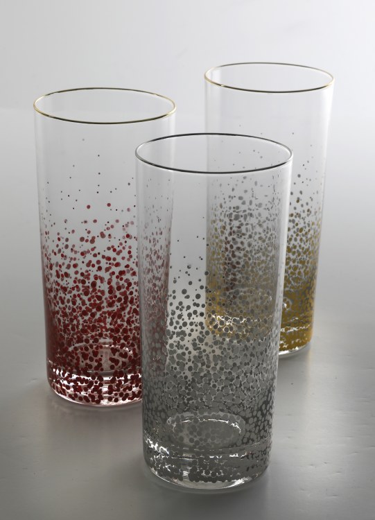 AUDREY GLASS TUMBLER - 3 ASST