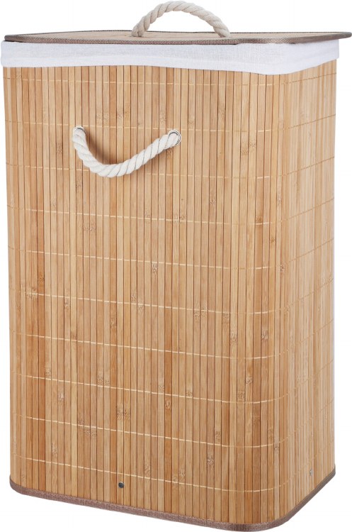 HAMPER BAMBOO LAUNDRY BASKET - NATURAL