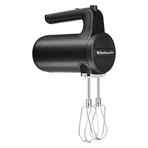 CORDLESS HAND MIXER-7 SPEED-MATTE BLACK