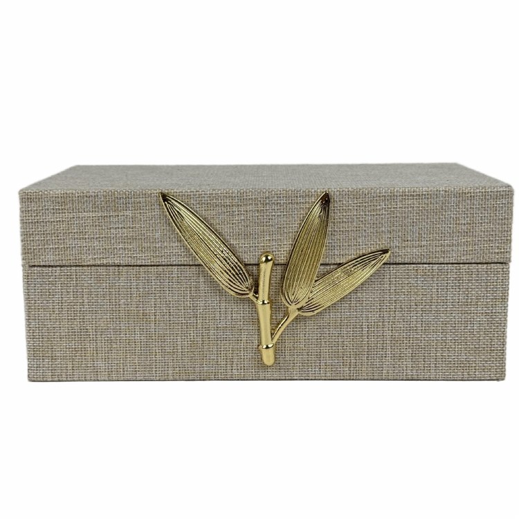 LINEN JEWELRY BOX-SM