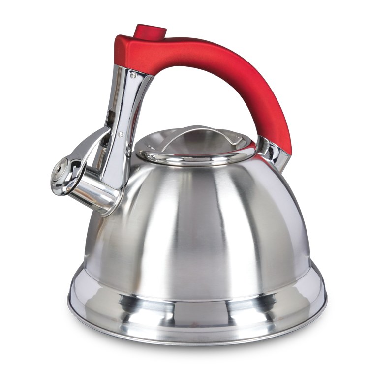 KETTLE W/RED HANDLE