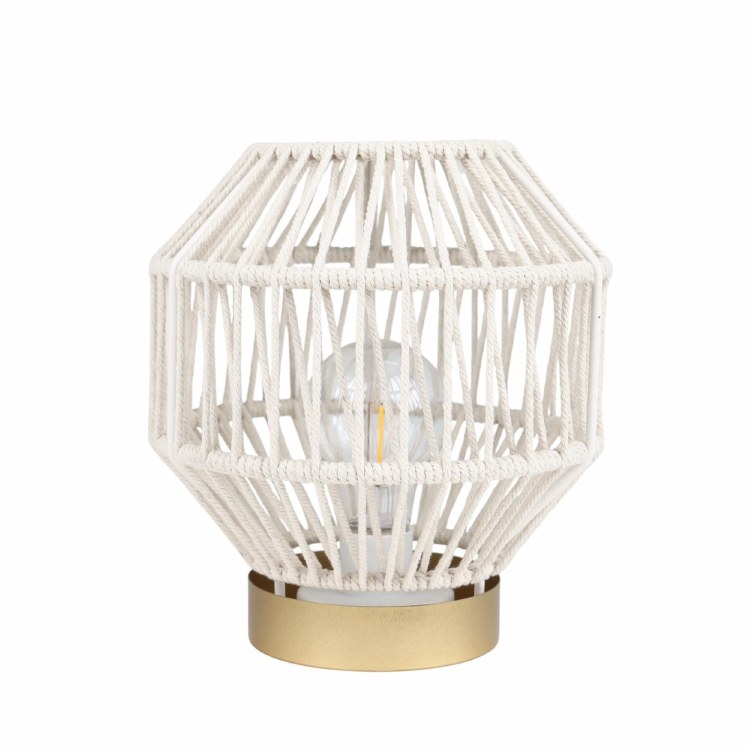 ROPE LANTERN W/LED-LG