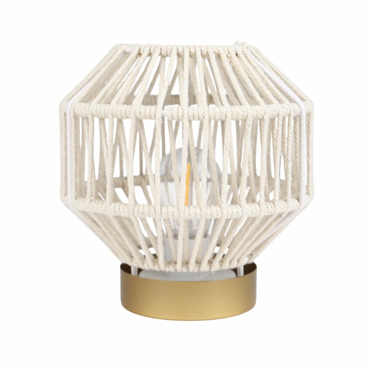 ROPE LANTERN W/LED-SM