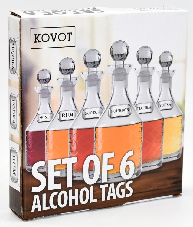 LIQUOR TAGS-SET OF 6