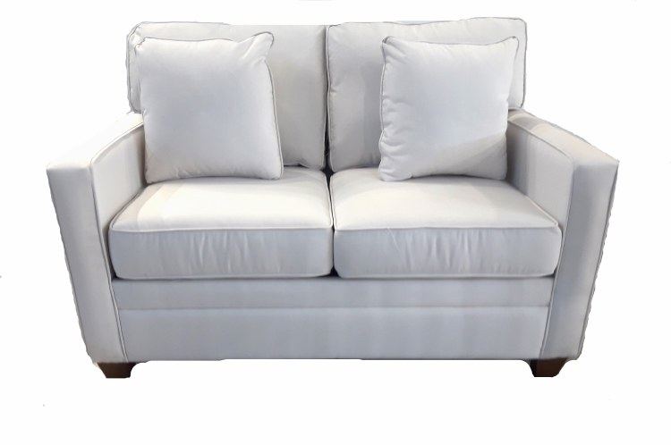 CANDACE CANVAS LOVESEAT-IVORY
